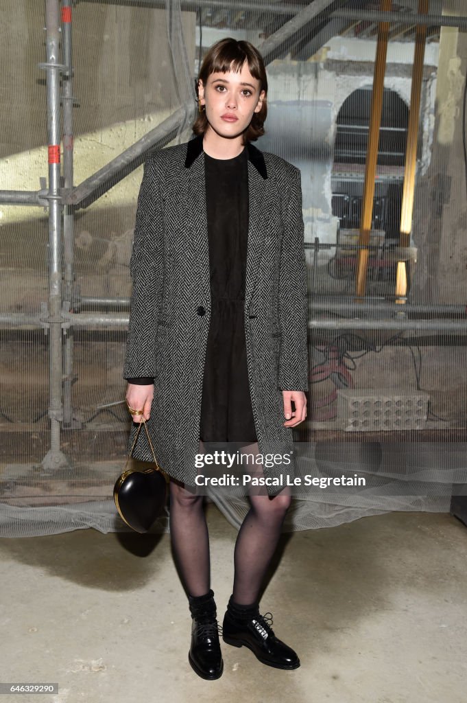 Saint Laurent : Front Row - Paris Fashion Week Womenswear Fall/Winter 2017/2018