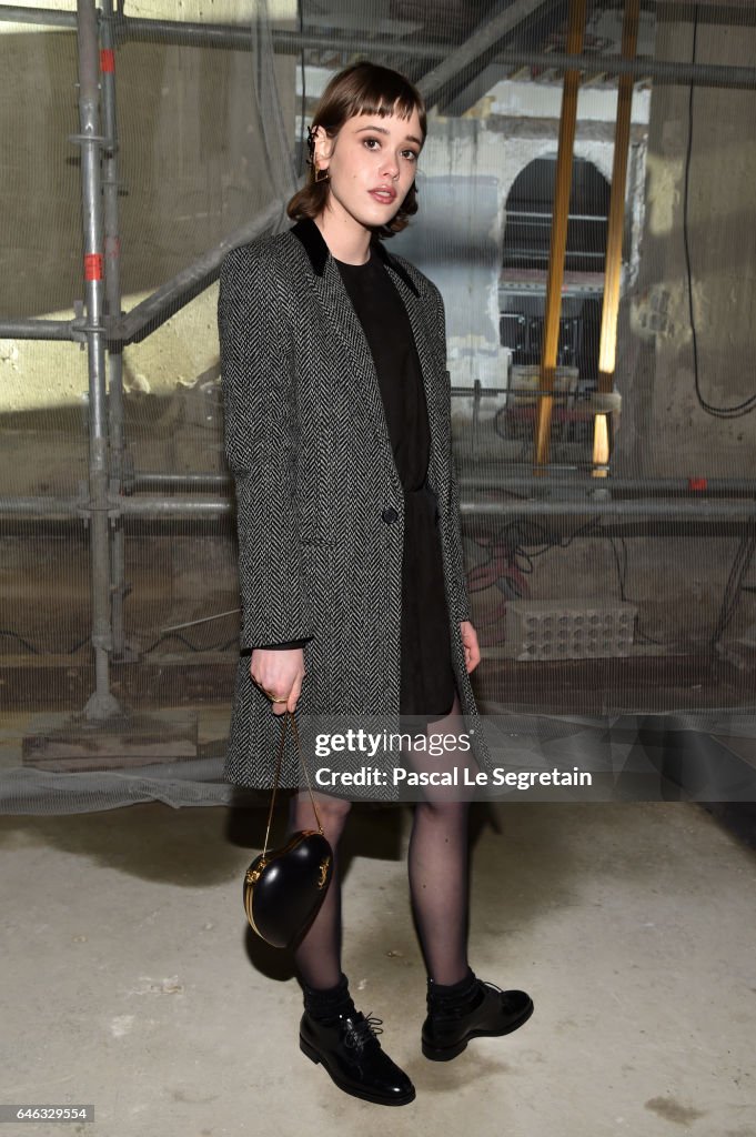 Saint Laurent : Front Row - Paris Fashion Week Womenswear Fall/Winter 2017/2018