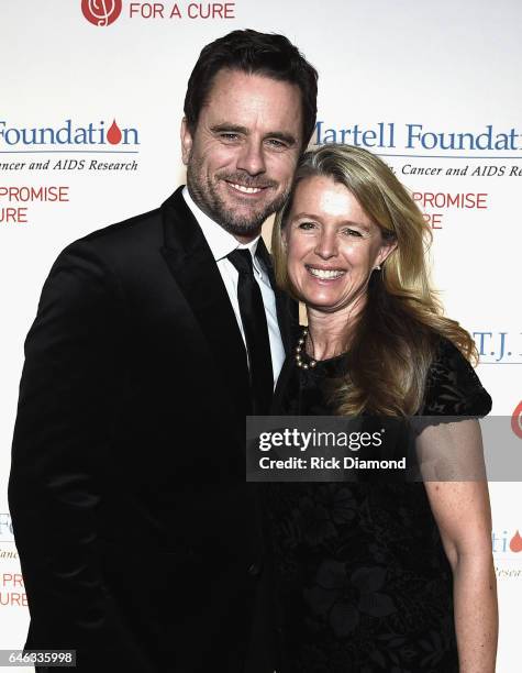 Singer/Songwriter Charles Esten and Patty Puskar attend the T.J. Martell Foundation 9th Annual Nashville Honors Gala at Omni Hotel on February 27,...