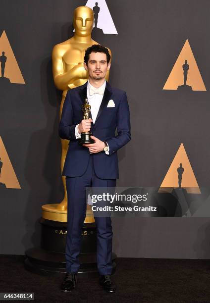 Damien Chazelle poses at the 89th Annual Academy Awards at Hollywood & Highland Center on February 26, 2017 in Hollywood, California.