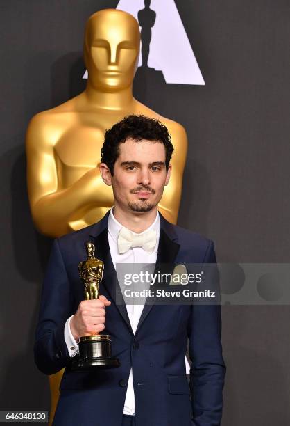 Damien Chazelle poses at the 89th Annual Academy Awards at Hollywood & Highland Center on February 26, 2017 in Hollywood, California.