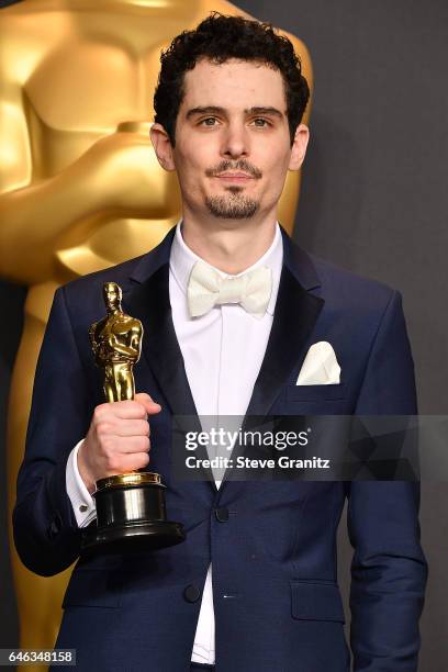 Damien Chazelle poses at the 89th Annual Academy Awards at Hollywood & Highland Center on February 26, 2017 in Hollywood, California.