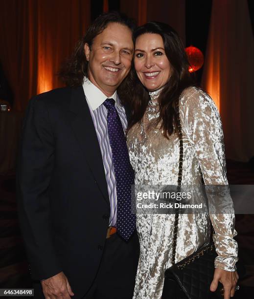 Ricky Kelley and Vicki Kelley attend the T.J. Martell Foundation 9th Annual Nashville Honors Gala at Omni Hotel on February 27, 2017 in Nashville,...