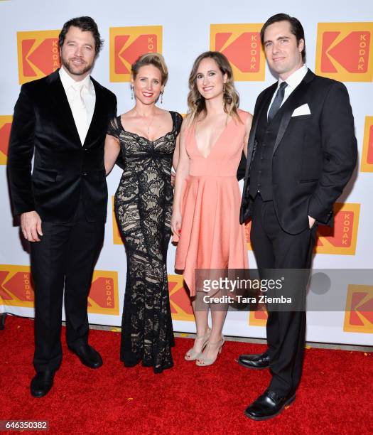 Chris Ivan Cevic, Crystal Stone, Cassie Jones and Eric Binns attend KODAK's Inaugural Oscar Gala at Nobu on February 26, 2017 in Los Angeles,...