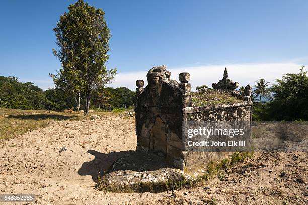 batak tombs - samosir island stock pictures, royalty-free photos & images