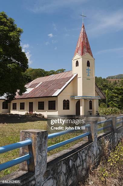 batak church - samosir island stock pictures, royalty-free photos & images