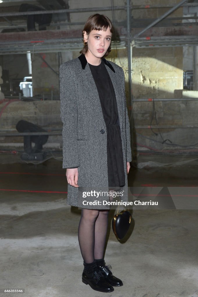 Saint Laurent : Front Row - Paris Fashion Week Womenswear Fall/Winter 2017/2018