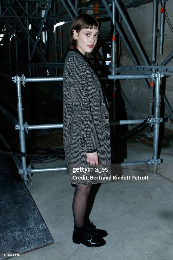 Saint Laurent : Front Row - Paris Fashion Week Womenswear Fall/Winter 2017/2018