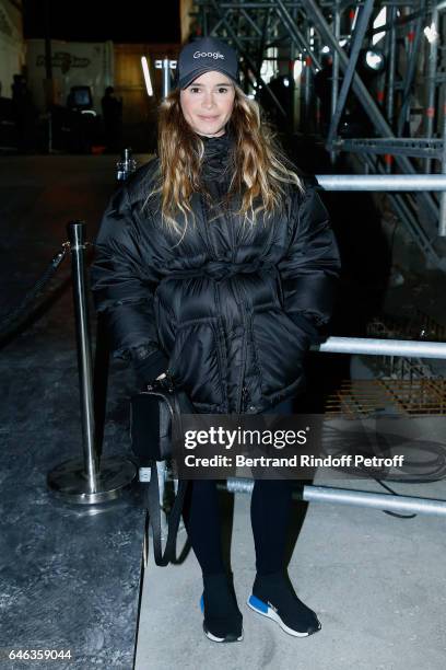 Miroslava Duma attends the Saint Laurent show as part of the Paris Fashion Week Womenswear Fall/Winter 2017/2018 on February 28, 2017 in Paris,...