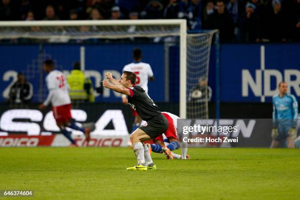 Hamburg, 21. Dezember 2013 - Fußball, 1. Bundesliga 2013/14, Hamburger SV - 1. FSV Mainz 05: Zdenek Pospech jubelt // © xim.gs, www.xim.gs,...