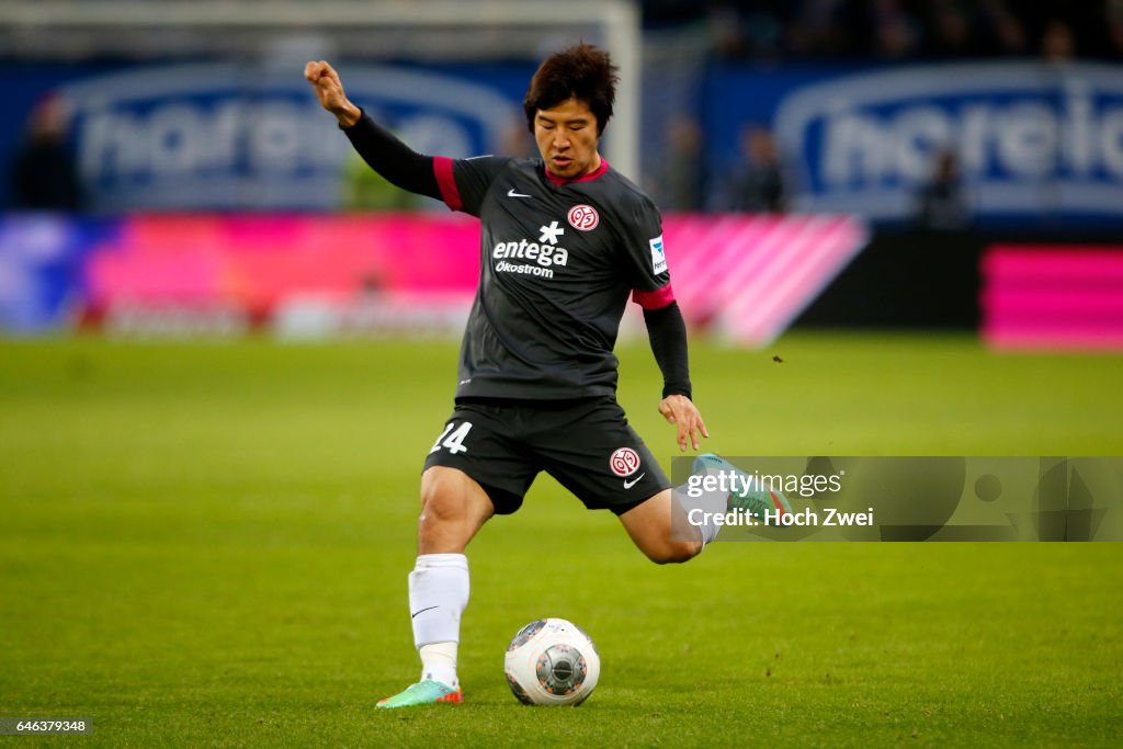 Hamburg, 21. Dezember 2013 - Fußball, 1. Bundesliga 2013/14, Hamburger SV - 1. FSV Mainz 05: Joo-Ho Park (1. FSV Mainz 0