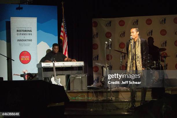 Sir The Baptist performs at Chicago Public School Announces Music Program Expansion With Little Kids Rock at Franklin Fine Arts Center Auditorium on...