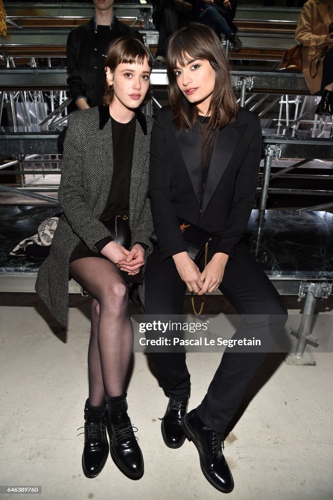 Saint Laurent : Front Row - Paris Fashion Week Womenswear Fall/Winter 2017/2018