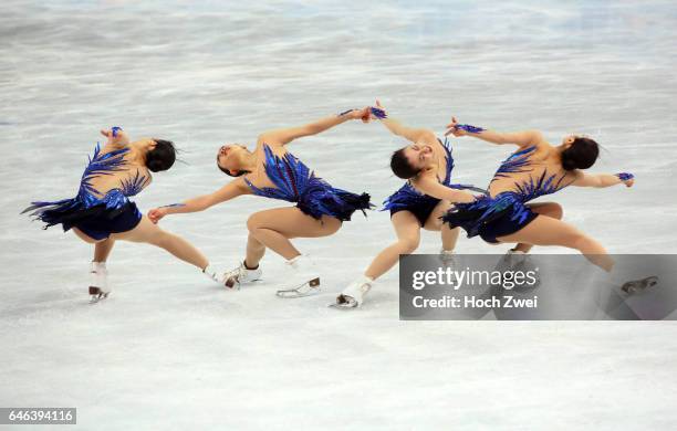 The XXII Winter Olympic Games 2014 in Sotchi, Olympics, Olympische Winterspiele Sotschi 2014 Mao Asada in the women's figure skating competition at...