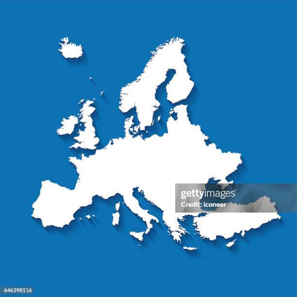European Map Single Color Europe Map Simplified Photos and Premium High Res Pictures - Getty Images