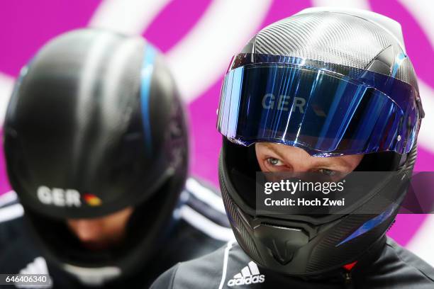 The XXII Winter Olympic Games 2014 in Sotchi, Olympics - Olympische Winterspiele Sotschi 2014, Official Training Four-man Bobsleigh, Francesco...