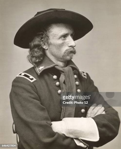 George Armstrong Custer, United States Army office and cavalry commander in American Civil War and Indian Wars. Defeated and killed at Battle of...
