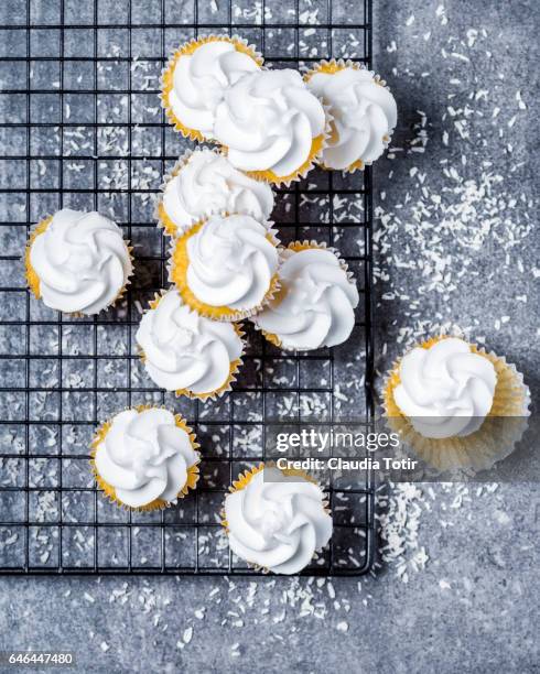 cupcakes - cupcake above stock pictures, royalty-free photos & images