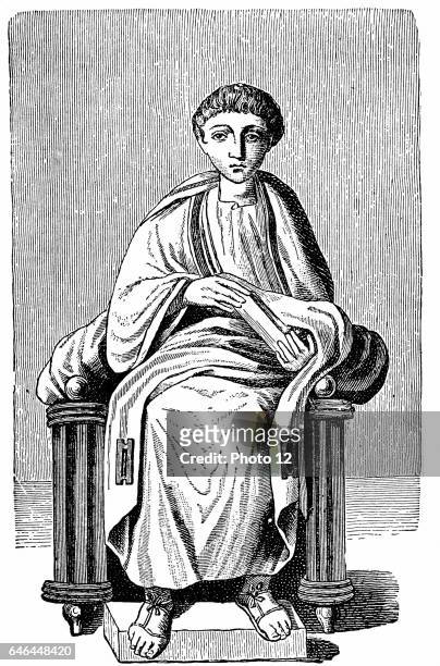 Virgil Roman poet. Author of "Aeneid" and "Georgics" Engraving.