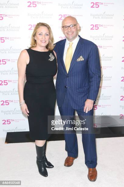 Lucy Fato and Justin Hamilll attends Randall's Island Park Alliance 25th Annual Gala at David H. Koch Theater at Lincoln Center on February 28, 2017...