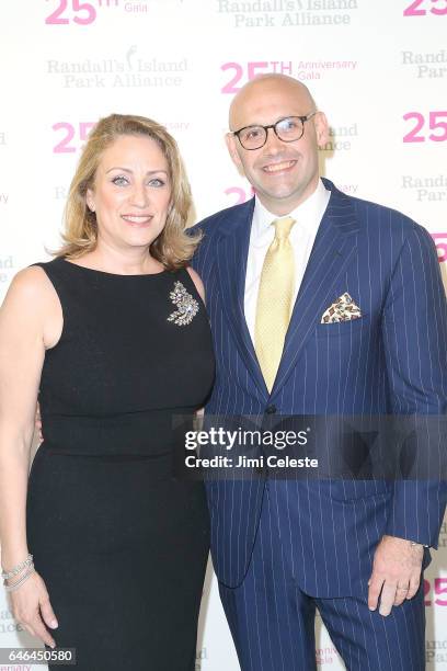 Lucy Fato and Justin Hamilll attends Randall's Island Park Alliance 25th Annual Gala at David H. Koch Theater at Lincoln Center on February 28, 2017...