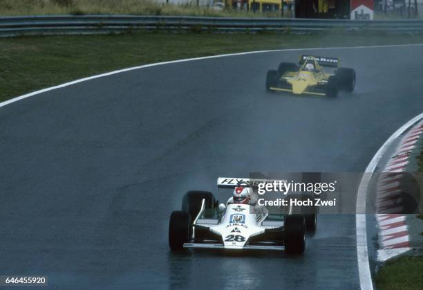 Formel 1, Grand Prix Niederlande 1979, Zandvoort, Clay Regazzoni, Williams-Ford FW07 Arturo Merzario, Merzario-Ford A2 www.hoch-zwei.net , copyright:...