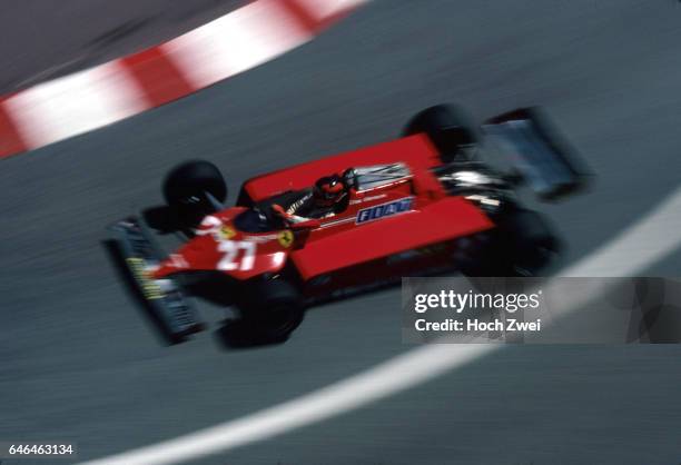 Formel 1, Grand Prix Monaco 1981, Monte Carlo, Gilles Villeneuve, Ferrari 126CK www.hoch-zwei.net , copyright: HOCH ZWEI / Ronco