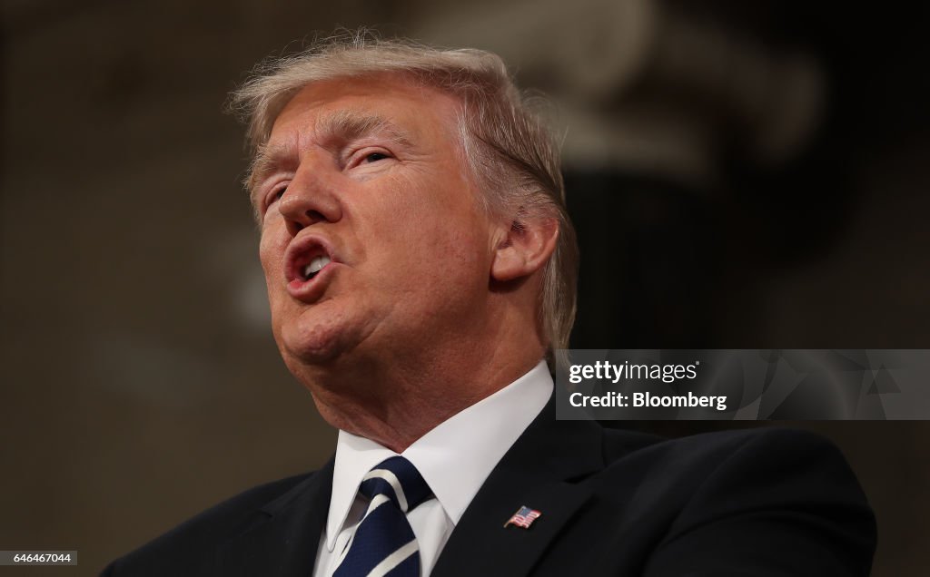 President Trump Delivers First Address To Joint Session Of Congress