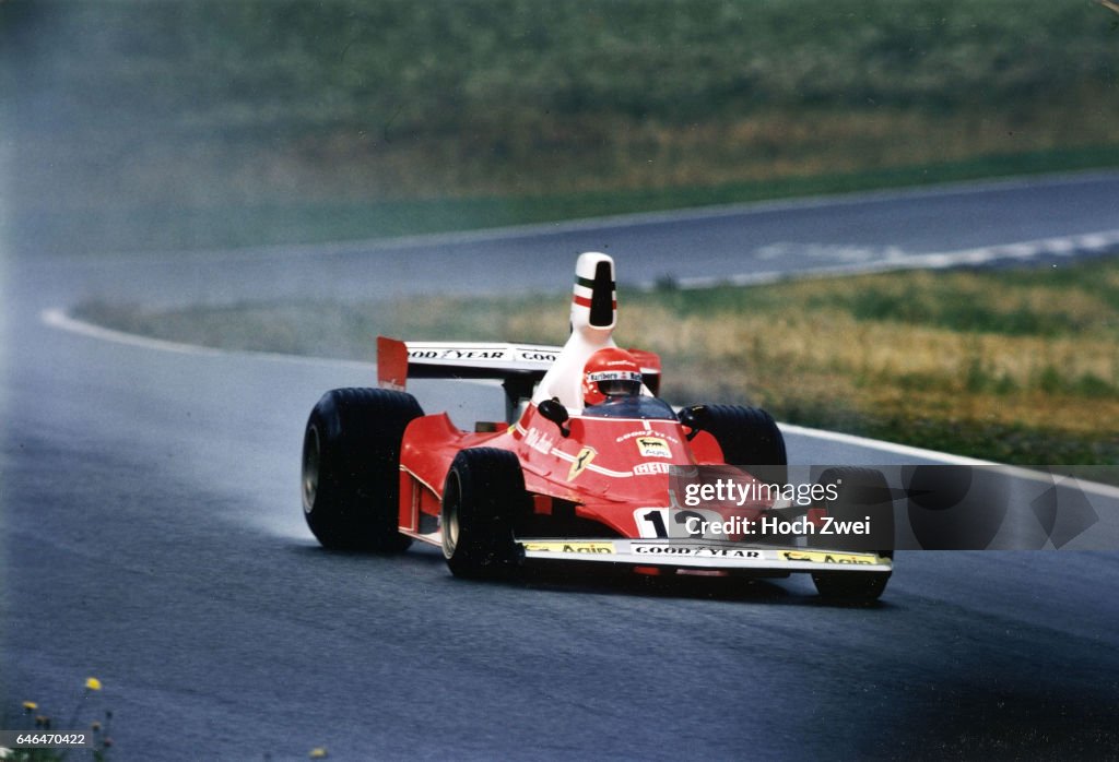 Formel 1, Grand Prix Oesterreich 1975, Oesterreichring, 17.08.1975 Niki Lauda, Ferrari 312T www.hoch-zwei.net , copyrigh