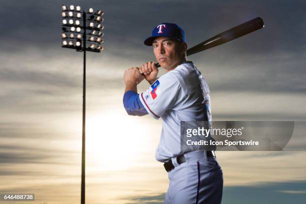 Texas Rangers infielder Doug Bernier poses for a photo during the Texas Rangers photo day on Feb. 22, 2017 at Surprise Stadium in Surprise Ariz.