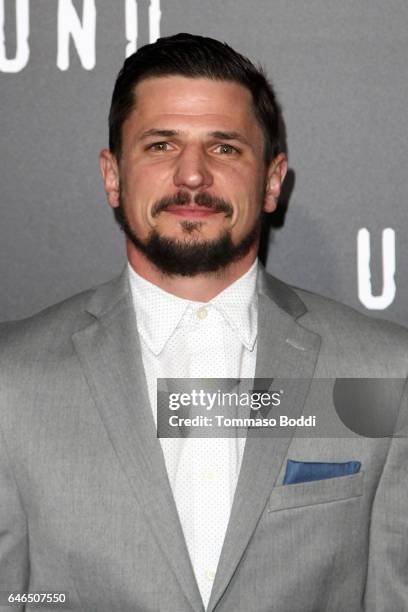 Marc Blucas attends the premiere of WGN America's "Underground" Season 2 held at the Westwood Village on February 28, 2017 in Los Angeles, California.