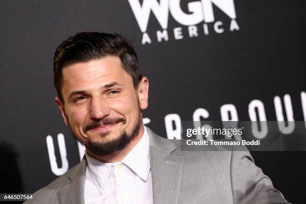 Marc Blucas attends the premiere of WGN America's "Underground" Season 2 held at the Westwood Village on February 28, 2017 in Los Angeles, California.