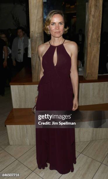 Actress Radha Mitchell attends the world premiere after party for "The Shack" hosted by Lionsgate at Gabriel Kreuther on February 28, 2017 in New...