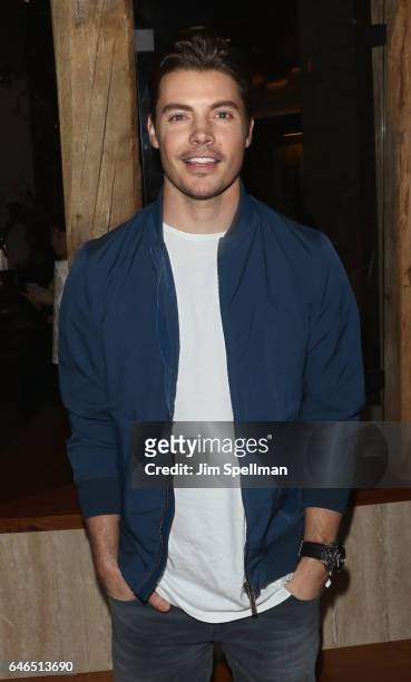 Actor Josh Henderson attends the world premiere after party for "The Shack" hosted by Lionsgate at Gabriel Kreuther on February 28, 2017 in New York...