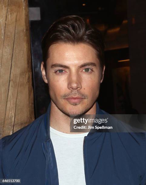 Actor Josh Henderson attends the world premiere after party for "The Shack" hosted by Lionsgate at Gabriel Kreuther on February 28, 2017 in New York...