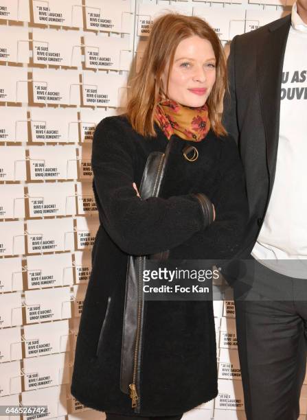 Actress Melanie Thierry attends the "Entendu Au Bon Marche" : Loic Prigent Book Launch Cocktail Fest Noz at Bon Marche on February 28, 2017 in Paris,...