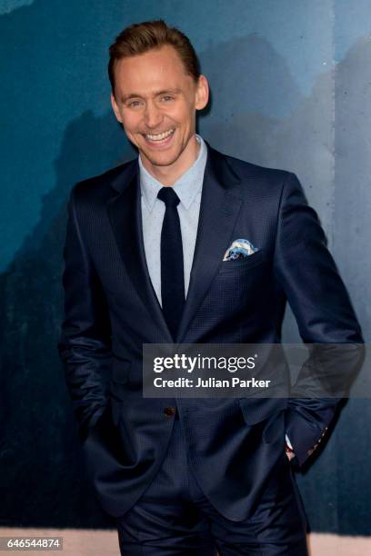 Tom Hiddleston attends the European premiere of 'Kong: Skull Island' at the Cineworld Empire Leicester Square on February 28, 2017 in London, United...