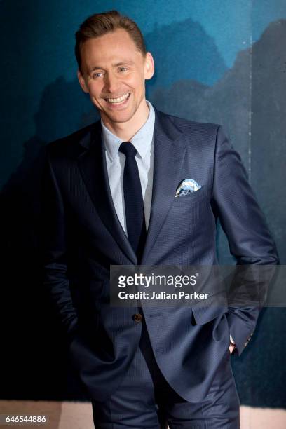 Tom Hiddleston attends the European premiere of 'Kong: Skull Island' at the Cineworld Empire Leicester Square on February 28, 2017 in London, United...