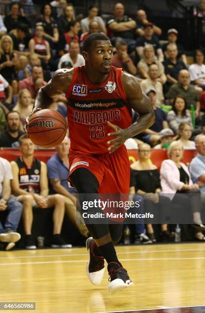 Casey Prather of the Wildcats in action during game two of the NBL Grand Final series between the Perth Wildcats and the Illawarra Hawks at WIN...