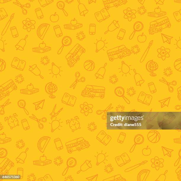 back to school seamless pattern - toys background stock illustrations