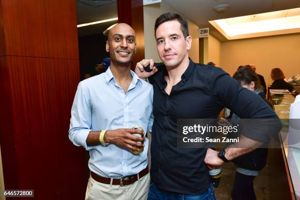 Suhaib Rashid and Drew Rabe attend Spring Break Art Fair 2017 Vernissage at 4 Times Square on February 28, 2017 in New York City.