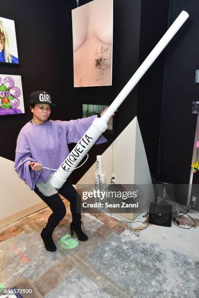 Ellen Jong attends Spring Break Art Fair 2017 Vernissage at 4 Times Square on February 28, 2017 in New York City.