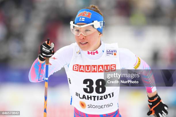 Kerttu Niskanen from Finland during Ladies cross-country 10.0km Individual Classic final, at FIS Nordic World Ski Championship 2017 in Lahti. On...