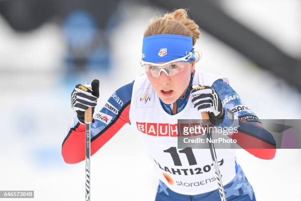Ida Sargent from USA during Ladies cross-country 10.0km Individual Classic final, at FIS Nordic World Ski Championship 2017 in Lahti. On Tuesday,...