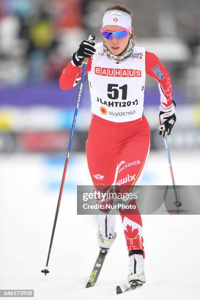 Katherine Steward-Jones from Canada during Ladies cross-country 10.0km Individual Classic final, at FIS Nordic World Ski Championship 2017 in Lahti....