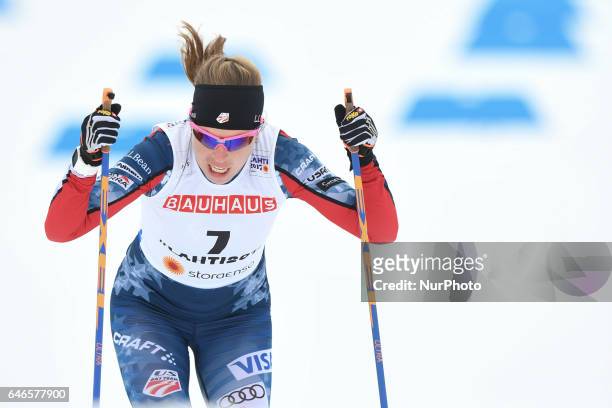 Rosie Brennan from USA during Ladies cross-country 10.0km Individual Classic final, at FIS Nordic World Ski Championship 2017 in Lahti. On Tuesday,...