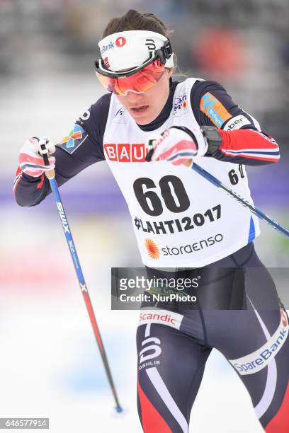 Heidi Weng from Norway during Ladies cross-country 10.0km Individual Classic final, at FIS Nordic World Ski Championship 2017 in Lahti. On Tuesday,...