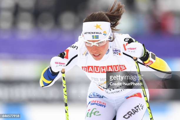 Charlotte Kalla from Sweden during Ladies cross-country 10.0km Individual Classic final, at FIS Nordic World Ski Championship 2017 in Lahti. On...
