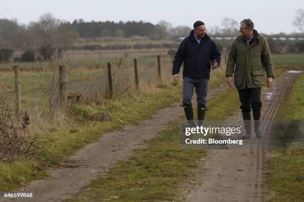 Mark Gorton, joint managing director of Traditional Norfolk Poultry Ltd. , right, and Gregory Migut, area manager at Traditional Norfolk Poultry Ltd....