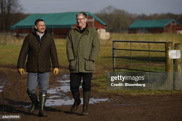 Mark Gorton, joint managing director of Traditional Norfolk Poultry Ltd. , right, and Gregory Migut, area manager at Traditional Norfolk Poultry Ltd....